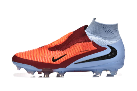 Chuteira Nike Phantom 6 Elite Botinha Campo Laranja/Azul