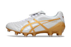 Chuteira Campo Asics Lethal Testimonial 4 IT - Branco/Dourando - comprar online