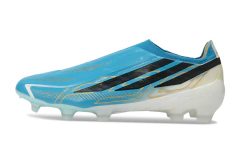 Chuteira Adidas F50 Hyperfast Laceless FG - Azul