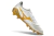 Chuteira Mizuno Morelia Neo 4 Campo - Branco/Dourado - loja online