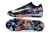 Chuteira Nike Mercurial Vapor 16 Elite Society - Preto/Branco/Azul/Laranja - Marca Esportiva - Loja Especializada em Chuteiras 