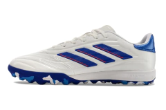 Chuteira Adidas Copa Pure.1 Society - Branco/Azul Escuro/Azul