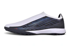 Chuteira Adidas F50 Hyperfast Laceless TF - Preto/Branco