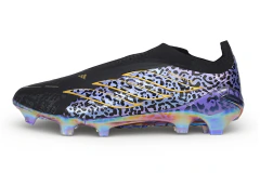 Chuteira Adidas Predator Laceless 26 Elite FG - Preto/Roxo