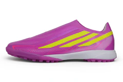 Chuteira Adidas F50 Hyperfast Laceless TF - Rosa
