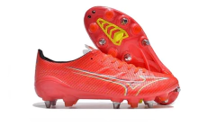 Chuteira Mizuno Alpha Japan SG - Vermelho/Branco