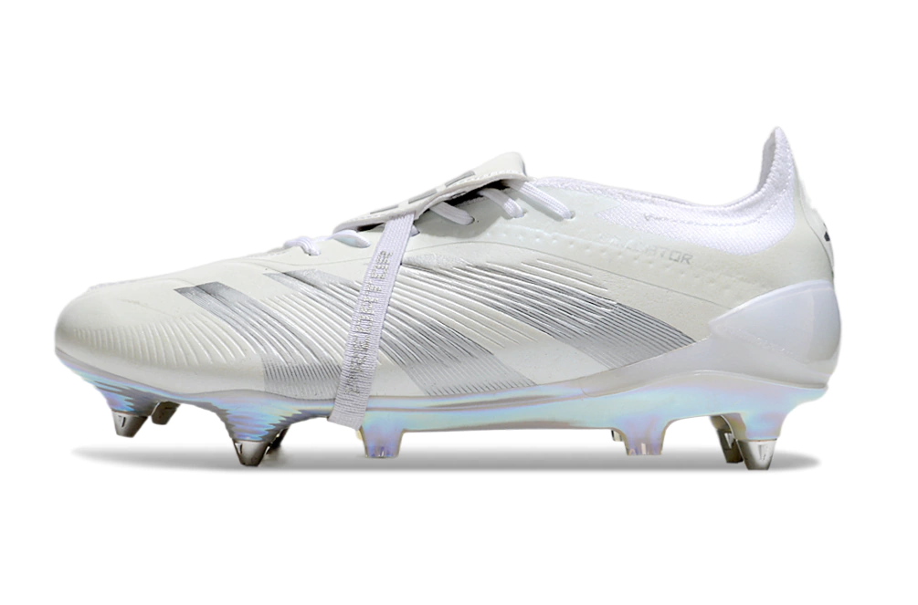 Chuteira Adidas Predator Elite Tongue SG - All White