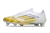 Chuteira Adidas F50 X Laceless Campo SG - Branco/Dourado - comprar online