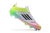 Chuteira Adidas F50 X Campo - Branco/Azul/Verde/Rosa - Marca Esportiva - Loja Especializada em Chuteiras 