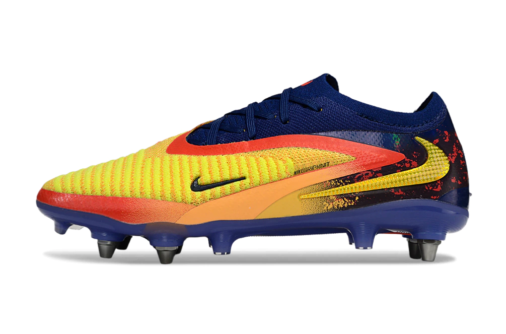 トランプ GEMINI Superfly Phantom set Chuteira Nike Phantom 6 Elite SG Azul/Laranja - Precisão e Agilidade