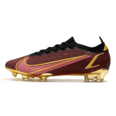 Chuteira Nike Mercurial Vapor 14 Elite Campo FG - Vinho/Dourado