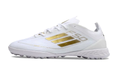 Chuteira Adidas X F50 Pro Society - Branco/Dourado