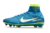 Chuteira Nike Mercurial Superfly 5 Elite Campo - Azul/Verde/Branco