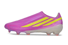 Chuteira Adidas F50 Hyperfast Laceless FG - Rosa