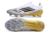 Chuteira Adidas F50 X Laceless Campo SG - Branco/Preto/Dourado