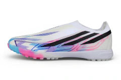 Chuteira Adidas F50 Hyperfast Laceless TF - Branco
