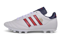 Chuteira Adidas Mundial Campo FG - Branco/Vermelho
