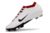 Chuteira Nike Air Zoom Mercurial Vapor 15 Elite Campo FG - Branco/Preto/Vermelho - Marca Esportiva - Loja Especializada em Chuteiras 