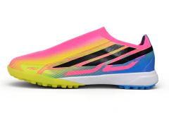 Chuteira Adidas F50 Hyperfast Laceless TF - Rosa