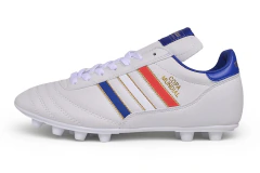 Chuteira Adidas Mundial Campo FG - Branco/Azul