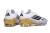 Chuteira Adidas F50 X Campo - Branco/Dourado/Preto - Marca Esportiva - Loja Especializada em Chuteiras 