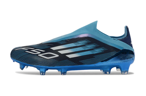 Chuteira Adidas F50 X Laceless Campo Azul - Velocidade e Leveza