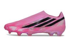 Chuteira Adidas F50 Hyperfast Laceless FG - Rosa