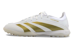 Chuteira Adidas Predator PredStrike Elite Society - Dourado/Branco