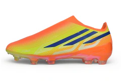 Chuteira Adidas F50 Hyperfast Laceless FG - Amarelo