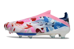 Chuteira Adidas F50+ Elite Campo - Rosa/Azul - comprar online