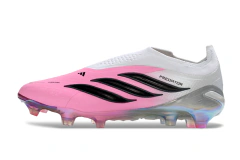 Chuteira Adidas Predator Laceless 26 Elite FG - Rosa - comprar online