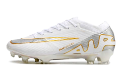 Chuteira Nike Air Zoom Mercurial Vapor 15 Elite FG - Branco/Dourado