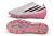 Chuteira Adidas F50 Hyperfast Laceless FG - Rosa/Branco - loja online