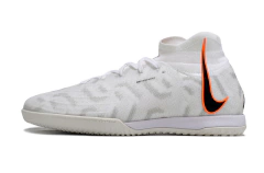 Chuteira Nike React Phantom Luna Elite DF Futsal - Branco/Laranja