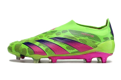 Chuteira Adidas Predstrike Elite Laceless Campo - Verde/Rosa