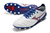Chuteira Mizuno Morelia Neo 3 Campo FG - Branco/Vermelho/Azul - loja online