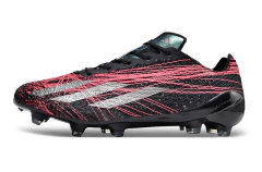 Chuteira Adidas X CrazyFast+ Strung FG - Preto/Vermelho