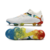 Chuteira Puma Future 7 Ultimate Campo FG - Branco/Azul/Amarelo - comprar online