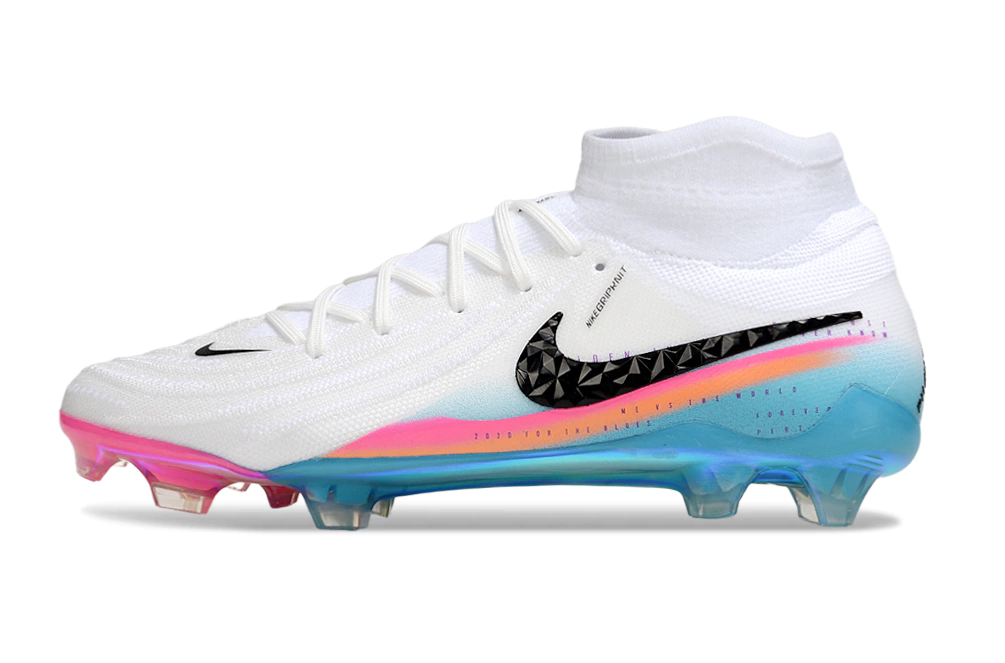 Chuteira Nike Phantom Luna 2 Elite Campo FG - Branco/Azul