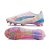 Chuteira Puma Ultra 5 Campo FG - Branco/Azul/Rosa - Marca Esportiva - Loja Especializada em Chuteiras 