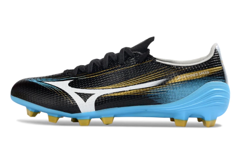 Chuteira Mizuno Alpha Japan FG Azul – Leveza e Velocidade