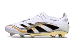 Chuteira Adidas Predator Elite 25 Campo FG - Branco/Preto/Dourado - comprar online