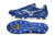 Chuteira Mizuno Morelia Neo 4 Campo - Azul/Branco/Dourado - loja online
