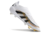 Chuteira Adidas Predstrike Elite 25 Laceless Campo - Branco/Preto/Dourado - Marca Esportiva - Loja Especializada em Chuteiras 