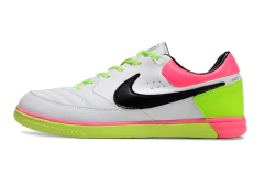 Chuteira Nike Gato Futsal - Branco/Rosa/Verde - comprar online