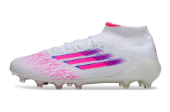 Chuteira Adidas F50 Elite Mid Campo - Branco/Rosa - comprar online