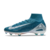 Chuteira Nike Air Zoom Mercurial Superfly 10 Elite Campo - Azul Marainho/Branco