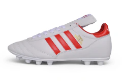 Chuteira Adidas Mundial Campo FG - Branco/Vermelho