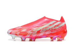 Chuteira Adidas F50 Hyperfast Laceless FG - Vermelho