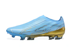 Chuteira Adidas F50 Hyperfast Laceless FG - Azul